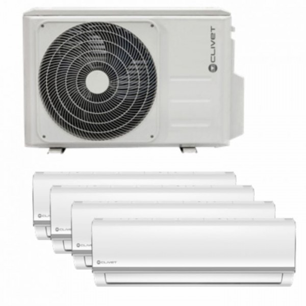 Aer conditionat multisplit clivet nativ ue 36000 btu, 1 x ui 9000 btu, 3 x 12000 btu, mu2-y 105m + 1 x iz2-xy27m + 3 x iz2-xy35m