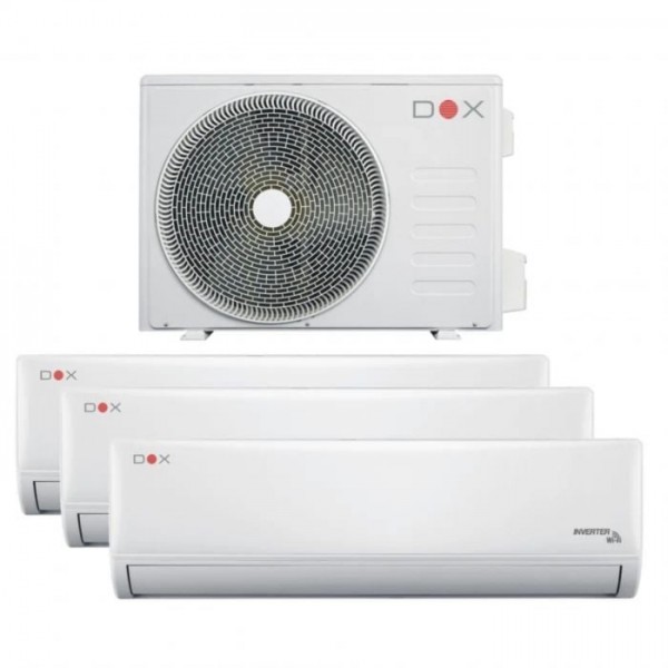 Aer conditionat multisplit, radox dox, 1 x ue 27000 btu, 2 x ui 9000 btu,1 x ui 18000 btu cu wifi