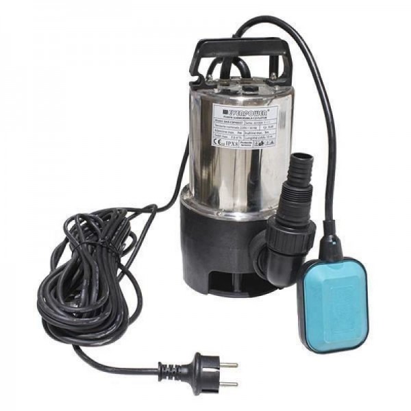 Pompa submersibila cu flotor 750w inox everpower bar-csp750st