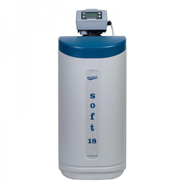 Statie dedurizare aquapur soft 18 cab q=1,5mc/h sare 43kg (cu by-pass)